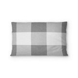 Buffalo Plaid Light Grey Standard - microfiber - Double Sided Print