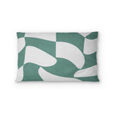 Twyla Checkered Aquamarine Standard - microfiber - Double Sided Print