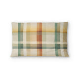 Madras Plaid Taupe Green Standard - microfiber - Double Sided Print