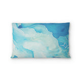 Zephyr Watercolor Azure Blue Standard - microfiber - Double Sided Print