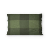 Buffalo Plaid Dark Olive Standard - microfiber - Double Sided Print