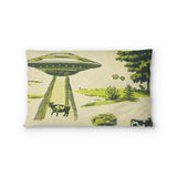 UFO Cow Abduction Toile Standard - microfiber - Double Sided Print
