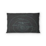 Solar System Charcoal & Teal Standard - microfiber - Double Sided Print