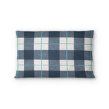 Wallace Plaid Blue & Teal Standard - microfiber - Double Sided Print