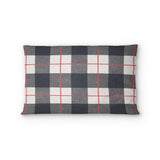 Wallace Plaid Navy & Red Standard - microfiber - Double Sided Print
