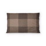 Buffalo Plaid Dark Cedar Brown Standard - microfiber - Double Sided Print