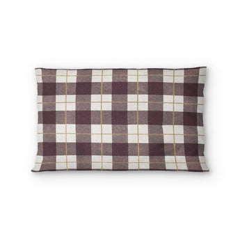 Wallace Plaid Maroon & Gold in Standard (30" x 22") Size