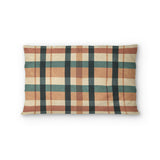 Brenton Plaid Taupe Teal in Standard (30" x 22") Size