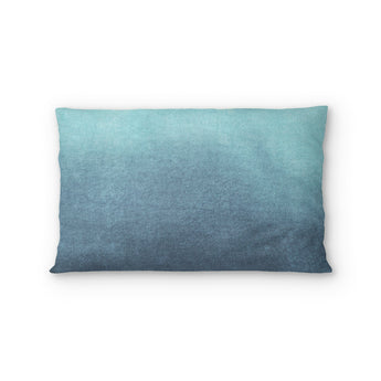 Kieran Watercolor Teal Ombre in Standard (30" x 22") Size