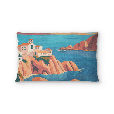 Mediterranean Cliffside Village in Standard (30" x 22") Size