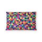 Pixel Mosaic Multicolor Vibrant in Standard (30" x 22") Size