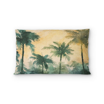 Sunset Palms Green & Orange in Standard (30" x 22") Size