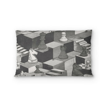 Harmon Surreal Chess Black & White in Standard (30" x 22") Size