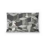 Harmon Surreal Chess Black & White in Standard (30" x 22") Size