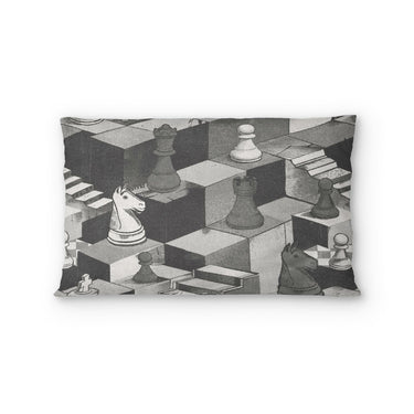 Harmon Surreal Chess Black & White in Standard (30" x 22") Size