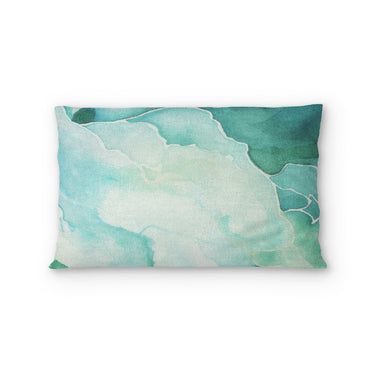Zephyr Watercolor Blue & Green in Standard (30" x 22") Size