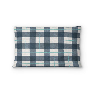 Wallace Plaid Blue & Teal in Standard (30" x 22") Size