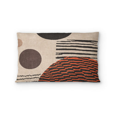 Charl Orange & Taupe in Standard (30" x 22") Size