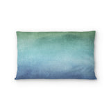 Micah Watercolor Blue & Green in Standard (30" x 22") Size