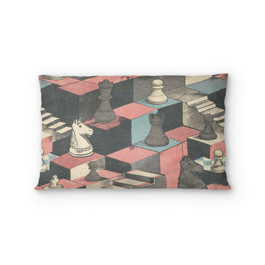 Harmon Surreal Check Blue & Pink in Standard (30" x 22") Size