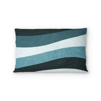 Sinuous Teal Monochrome in Standard (30" x 22") Size