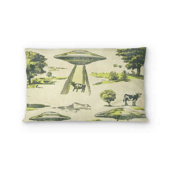 UFO Cow Abduction Toile in Standard (30" x 22") Size