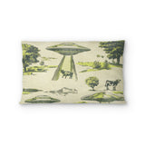 UFO Cow Abduction Toile in Standard (30" x 22") Size