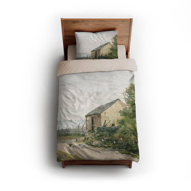 Road to the Shore by William Newton twin - microfiber - Natural Backing