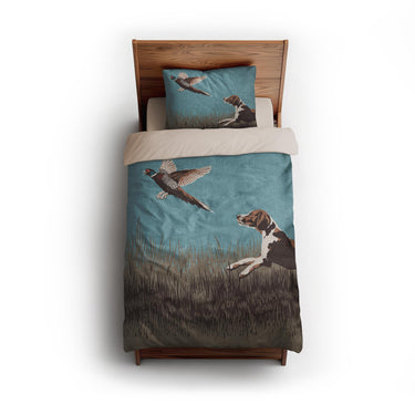 That Dog'll Hunt Blue twin - microfiber - Natural Backing