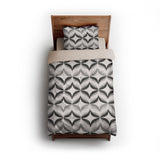 Jasper Greyscale twin - microfiber - Natural Backing