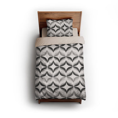 Jasper Greyscale twin - microfiber - Natural Backing