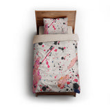 Kayla Paint Splatter twin - microfiber - Natural Backing