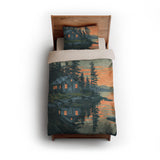 Adirondack Lakeside Cabin twin - microfiber - Natural Backing