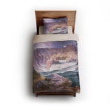 Shoshone Falls of the Great Idaho Snake River by Thomas Moran twin - microfiber - Natural Backing