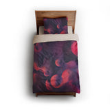 Bodolo Purple & Magenta twin - microfiber - Natural Backing