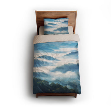 Blue Ridge Mountains twin - microfiber - Natural Backing