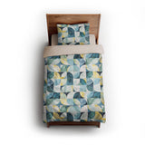 Aeolus Blue Green twin - microfiber - Natural Backing