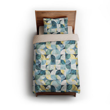 Aeolus Blue Green twin - microfiber - Natural Backing