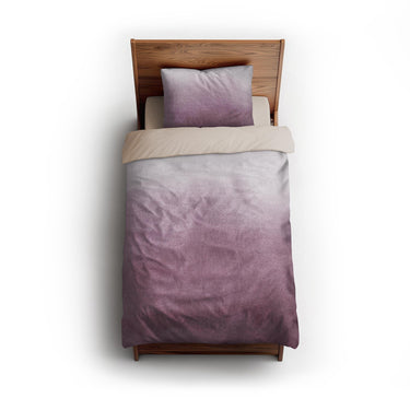 Kieran Watercolor Mauve Ombre twin - microfiber - Natural Backing