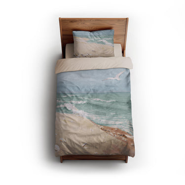 On the Beach by Fidelia Bridges twin - microfiber - Natural Backing