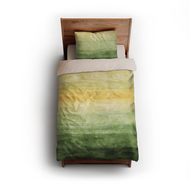 Ruidoso Green & Yellow twin - microfiber - Natural Backing