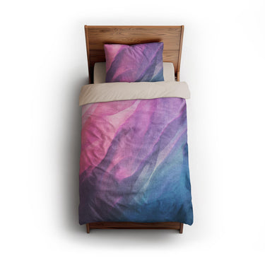 Cirrus Blue & Magenta twin - microfiber - Natural Backing