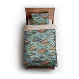 Frog Pond twin - microfiber - Natural Backing