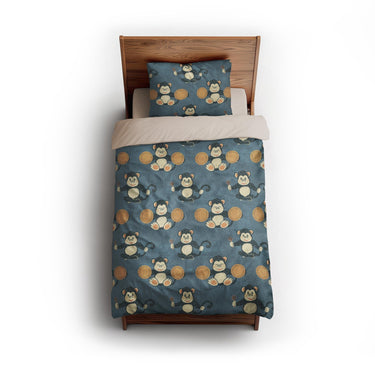 Musical Chimps twin - microfiber - Natural Backing