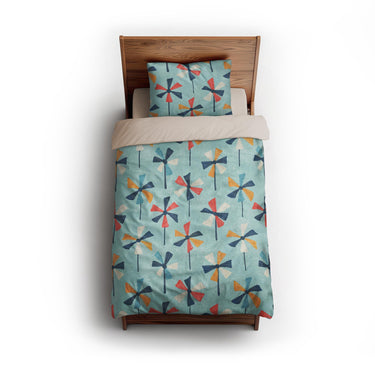 Breezy Pinwheels twin - microfiber - Natural Backing