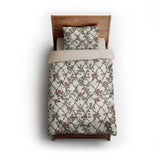 Rose Lattice twin - microfiber - Natural Backing