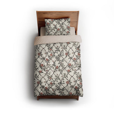 Rose Lattice twin - microfiber - Natural Backing