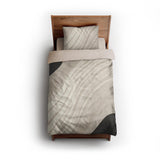 Elowin Ivory & Black twin - microfiber - Natural Backing