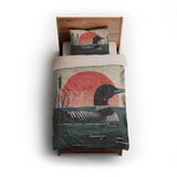 Sunset Loon twin - microfiber - Natural Backing