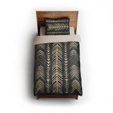 Yokanna Navy & Ivory twin - microfiber - Natural Backing